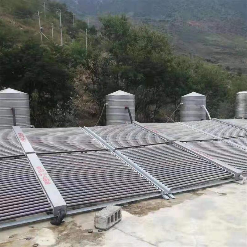 楚雄学校500管工程管太阳能热水器热水系统装置
